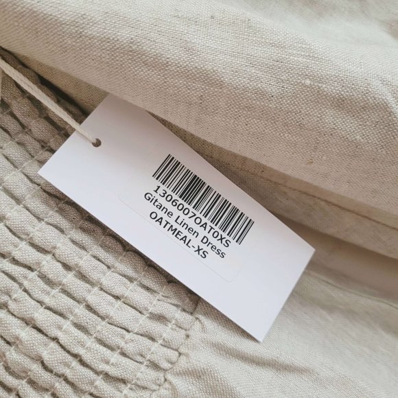 Reformation Gitane Linen Dress in Oatmeal - Picture 5 of 8